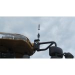 New Holland kombajn, CB vyslaka Allamat 409, CB antna President Kentucky, repro pod orig. mkou