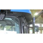 New Holland, CB vysílačka Allamat 409, CB anténa Sirio Turbo 800, kovový DIN držák, CB repro