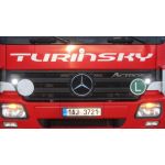 Mercedes Actros, LED světla pro denní svícení, krytka kolem LED světel