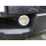 Subaru Outback, vzdlenost LED svtel cca 50cm od bonho obrysu