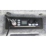 Kombajn New Holland, CB vyslaka Allamat 409, CB antna Sirio Turbo 800, kovov DIN drk repro 