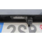 VW Passat, kamera typu CCD v osvtlen SPZ, zobrazen na originlnm rdiu s navigac