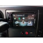 Daf XF, CB President Barry, 2DIN rádio Kenwood s BT, kamera CCD, oranžové predátory 