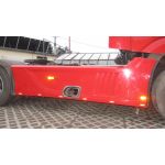 Mercedes Actros, mont LED osvtlen a pepnae - svt s obrysovkami, nebo po zapnut klku 