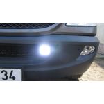 Mercedes Sprinter, vzdlenost LED svtel cca 50cm od bonho obrysu 
