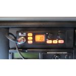 Daf XF, CB vyslaka Allamat 409, kovov DIN drk, CB antna President Carolina, reproduktor 87mm 