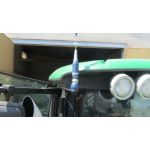 John Deere, CB vyslaka Allamat 409, CB antna Sirio Turbo 800, kovov DIN drk, pdavn CB repro