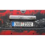 Nissan Pathfinder, CMOS kamera 180 stup v podloce SPZ - zobrazen na 2DIN rdiu JVC 