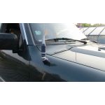 Nissan Patrol, CB antna Sirio Turbo 2000, umstn v otvoru po orig. antn od autordia