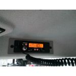 Nakladač Hitachi, CB vysílačka President Barry, DIN držák, CB anténa Sirio Mini Snake, reproduktor